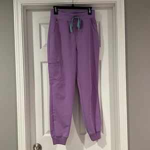 High Waisted Zamora Joggers in Lilac Dawn